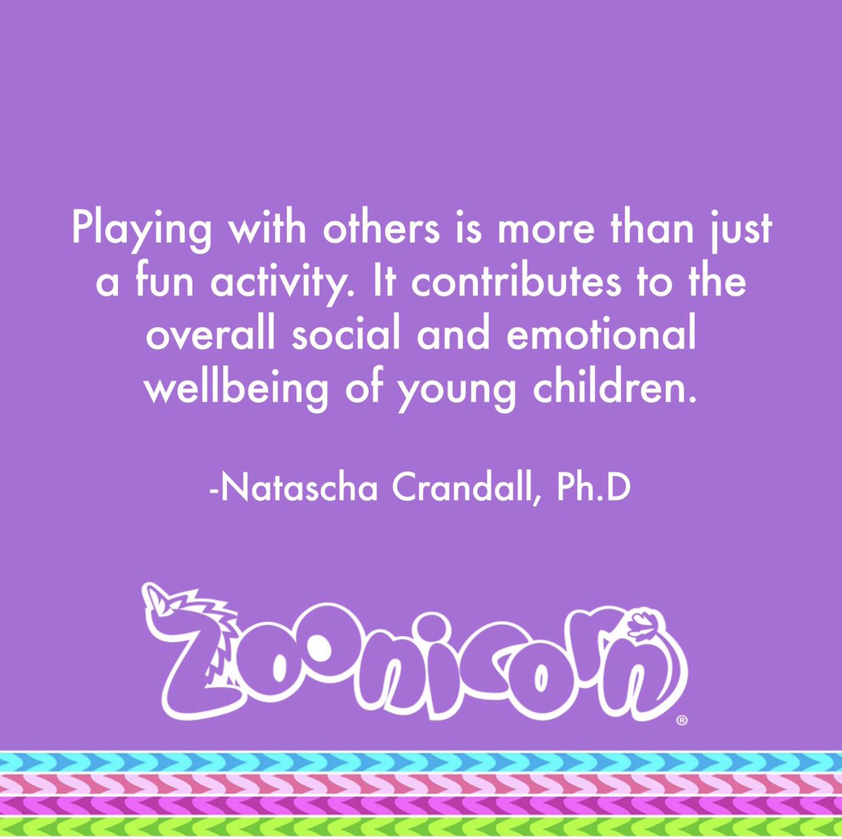 zoonicorn's tweet photo. Here's a great parenting tip based on social emotional learning from our very own Educational Curriculum Consultant, Dr. Natascha Crandall, PhD!✏️

#Zoonicorn #kidzoonicorn #cooperativeplay #workingwithothers #SocialEmotionalLearning
#EducationalCurriculum #bestfriends https://t.co/k3sL2K4sGP