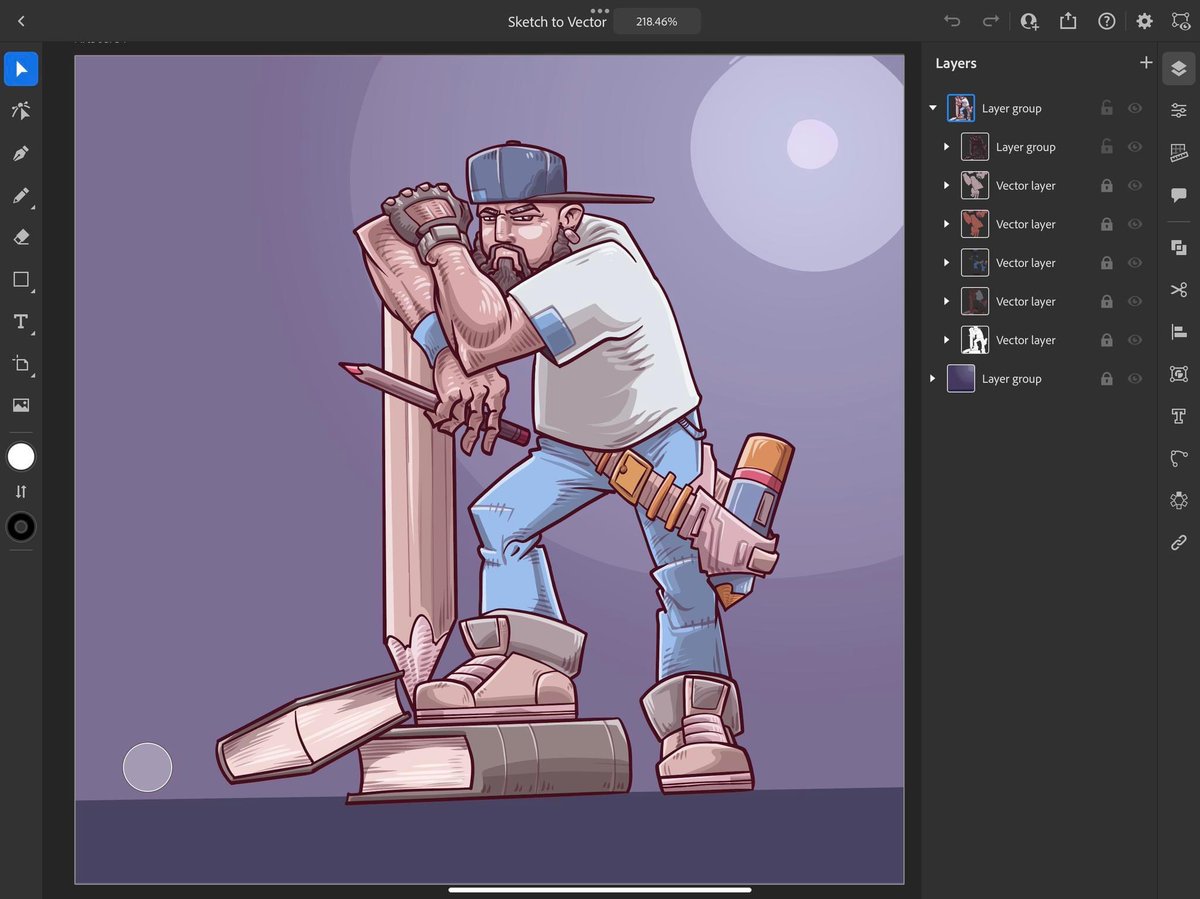 VectorMaestros's tweet photo. Vector Maestros, Subscription Stream.  This week: Adobe Illustrator on the iPad Pro, Project Reviews

Every Tuesday 
5pm EST 
https://t.co/xyfhhcr0oV 

#ArtEveryDay #DrawDaily2022 #VectorMaestros  #ATLartist #CharacterArt #VectorArt #Vectors #ArtLifeAllday https://t.co/YGV6MgVn60