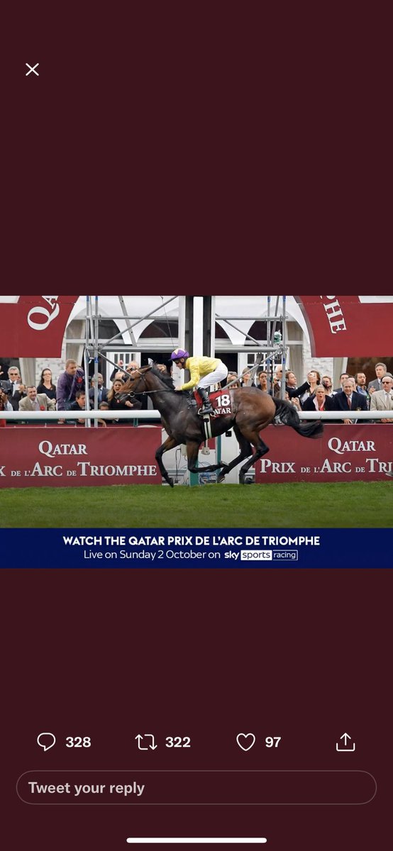 jam___Reed's tweet photo. @AtTheRaces @paris_longchamp https://t.co/sBw6fob1wT