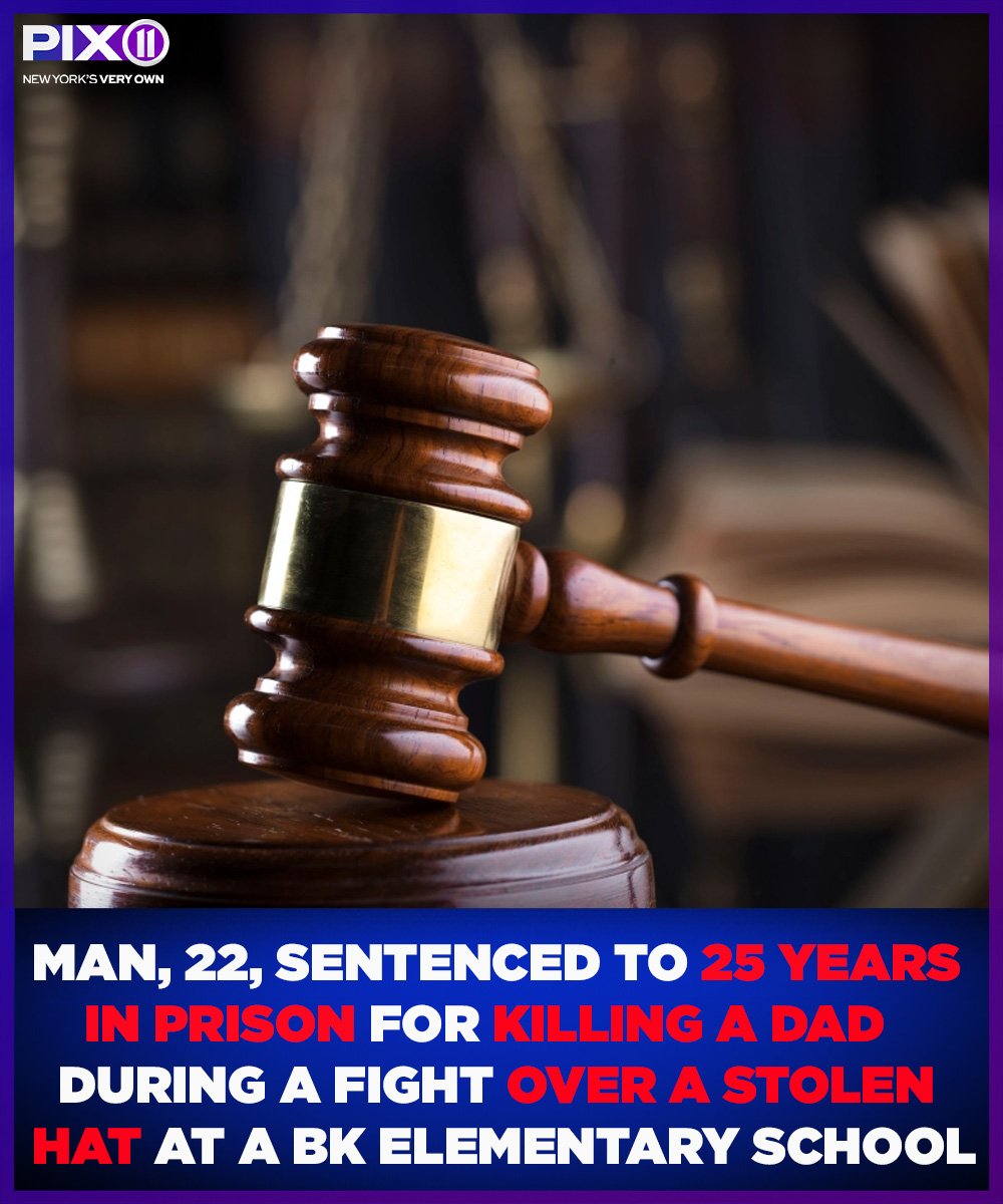 PIX11News's tweet photo. A 22-year-old man was sentenced to 25 years in prison, years after he killed a dad at a Brooklyn elementary school.

Adonis Barnett was 16 when he shot Gerald Cummings, 38, in the back and in the head, Brooklyn DA Eric Gonzalez said. https://t.co/OhnKpSDv2C