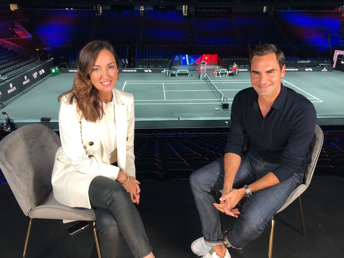 The retirement interview. @rogerfederer exclusive on @BBCBreakfast tomorrow from 6am.