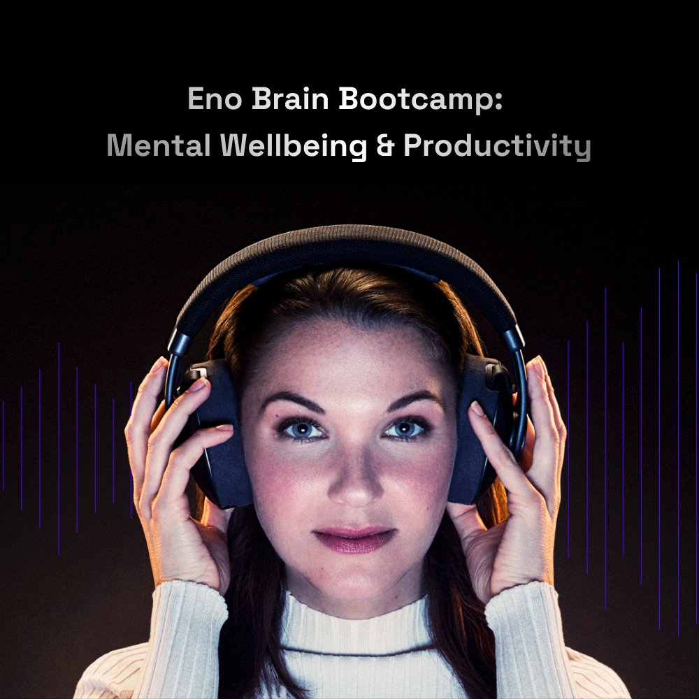 Enophones's tweet photo. How do focus and mental fitness go hand in hand? We will put this into practice in this week's Brain Bootcamp! 🧠🎧

Bring your 30 min deep work task and discover mental wellbeing for productivity success habits.

Join Thursday September 22nd at 2:30pm ET on Discord. https://t.co/rDEKtmh28i