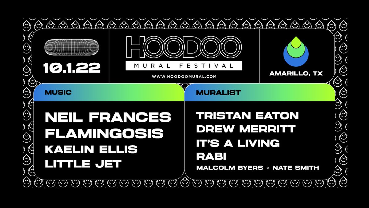 Glad we were able to get the dudes from <a href="/HoodooMural/">HOODOOMural</a> Festival in the @HPPR studio! If you missed our chat with Malcolm Byers &amp; Andrew Hall, click to listen! The fest is 10/1 in downtown Amarillo, &amp; the artist + music lineup is SUPERB! Read more! hppr.org/hppr-arts-cult…