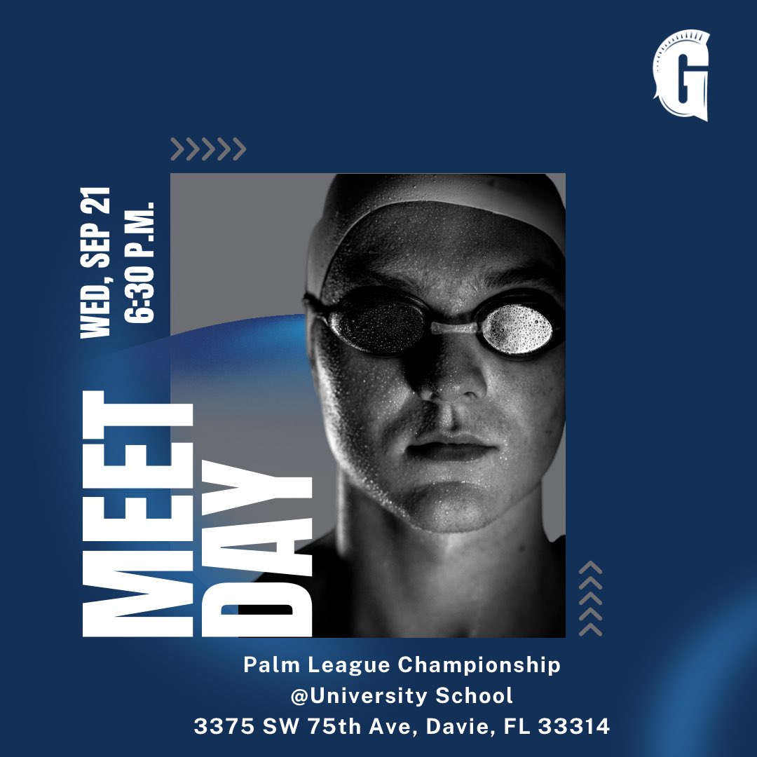 This Wednesday, September 21, is meet day for our varsity swimmers!

The Palm League Championship will take place at the University School in Davie at 6:30 p.m. Dismissal from school is at 3:35 p.m.

Go Raiders!! 💪🏻💪🏻🏊🏻‍♀️🏊‍♂️

#unparalleled #raiders #gulliver #varsity