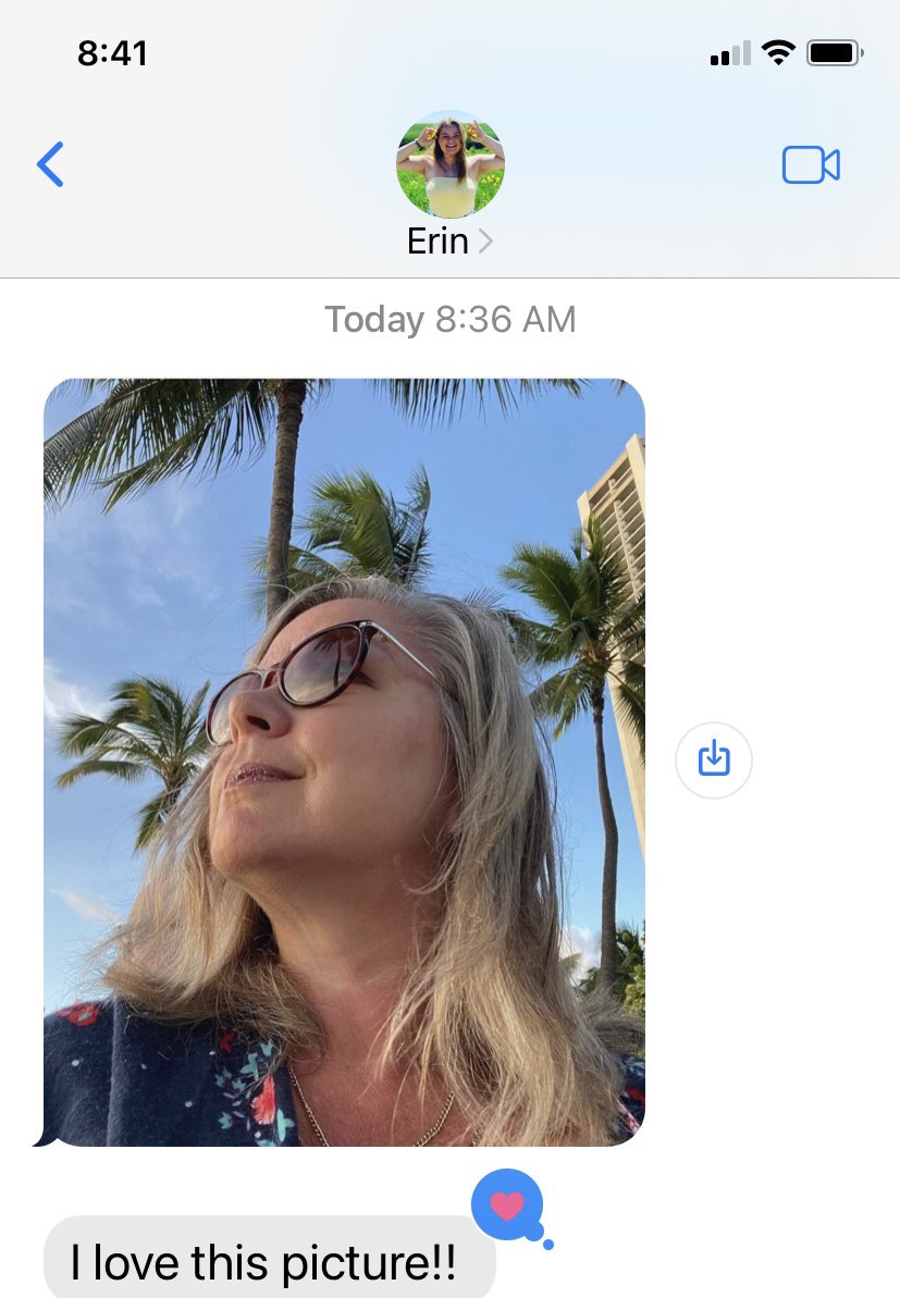 LThacyk's tweet photo. My daughter keeping me humble. Aloha. https://t.co/r4rOAmUjfI