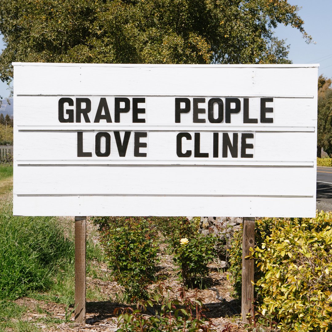 Grape people love Cline! #ClineFamilyCellars #aSignoftheClines