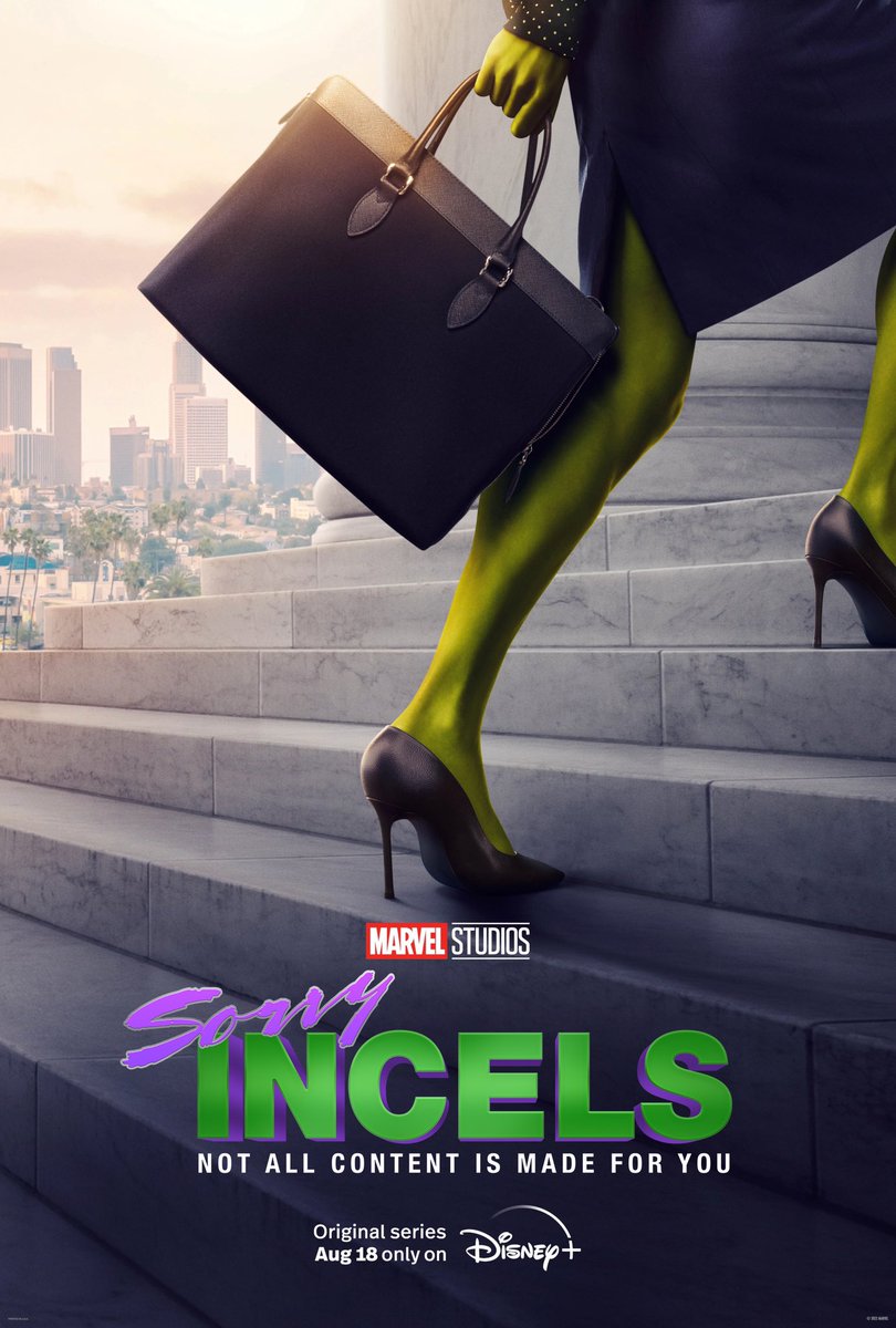wpposters's tweet photo. "Sorry Incels" (She-Hulk) inspired by Episode 446

If this makes you feel angry, just know this isn't directed at you. It's about other people. You're expressing fascinating and very normal opinions.

#weeklyplanetpod @TheWeeklyPlanet #SheHulkAttorneyAtLaw #SheHulk https://t.co/zbANVWrhvW