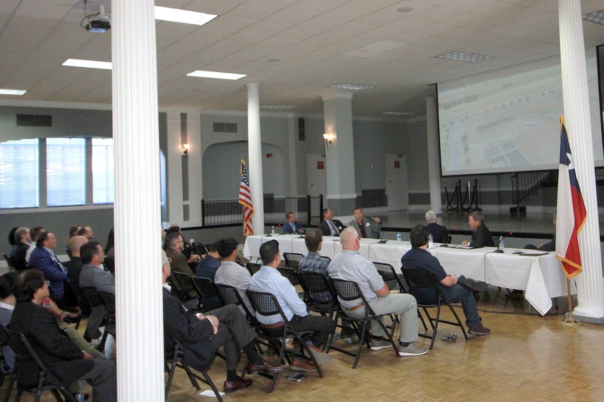 Dplyler_12's tweet photo. We had a great time at the first Mayor’s Economic Roundtable! Thank you to our sponsors, Scheef &amp; Stone, Rex Real Estate, and Bohler. We had over 200 attendees and I enjoyed meeting many new investors and developers in @ShermanTexas.  We are looking forward to next year! https://t.co/lX9WypGNho