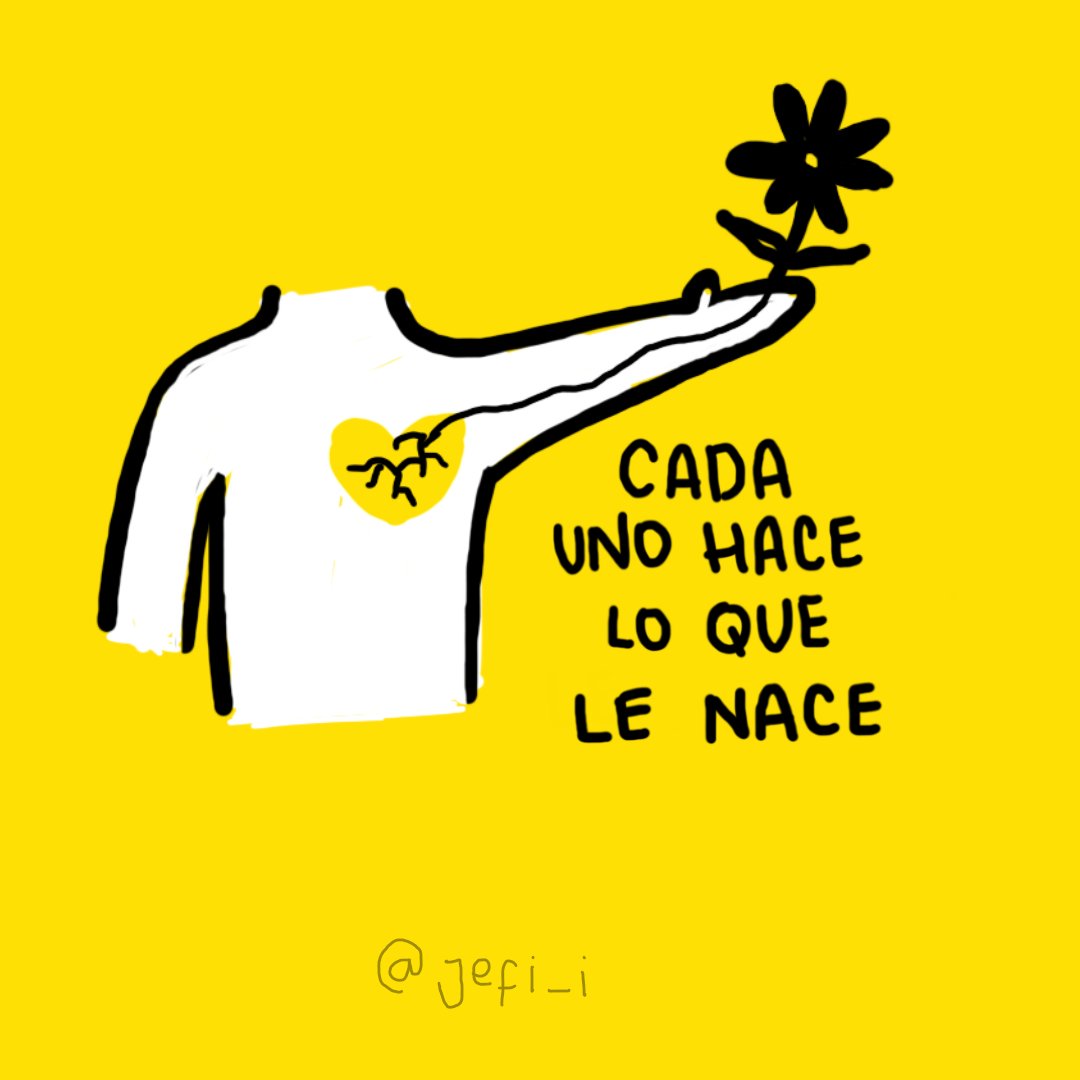 jefi_ii's tweet photo. Cada uno da lo que de verdad quiere y tiene ✨
#illustration #give #comic #vida #art #ilustracion #dibujo #yellow #black #jefi https://t.co/EAKnsEuoTy