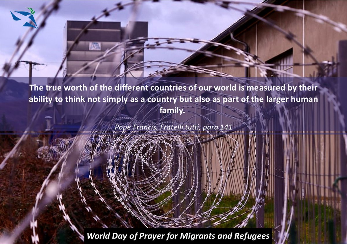 SBearsden's tweet photo. CATHOLIC SOCIAL TEACHING~Thought for the Week beginning Sunday 25th September 2022~26th Ordinary Sunday Year-C. World Day of Prayer for Migrants and Refugees "The true worth of the..." Pope Francis, Fratelli tutti, para 141 👇🏻@JandPScotland #CST #WeeklyCST #CatholicSocialTeaching https://t.co/4M1Mk9Nag7