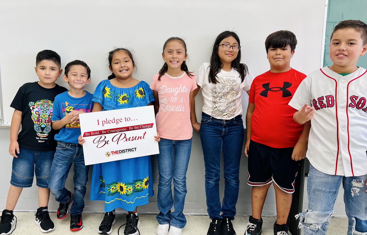 Del Norte Falcons pledge to be present at school every day!!
