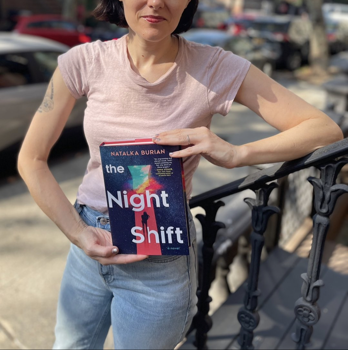 natalkaburian's tweet photo. My book, The Night Shift, follows the story of Jean, an NYC bartender, as she discovers secret passages through space and time. Seeing my book on shelves and in social media posts is always a thrill. I'm going to share my favorite pics along with some fun facts about the book! 🧵 https://t.co/JukxaRwVFb