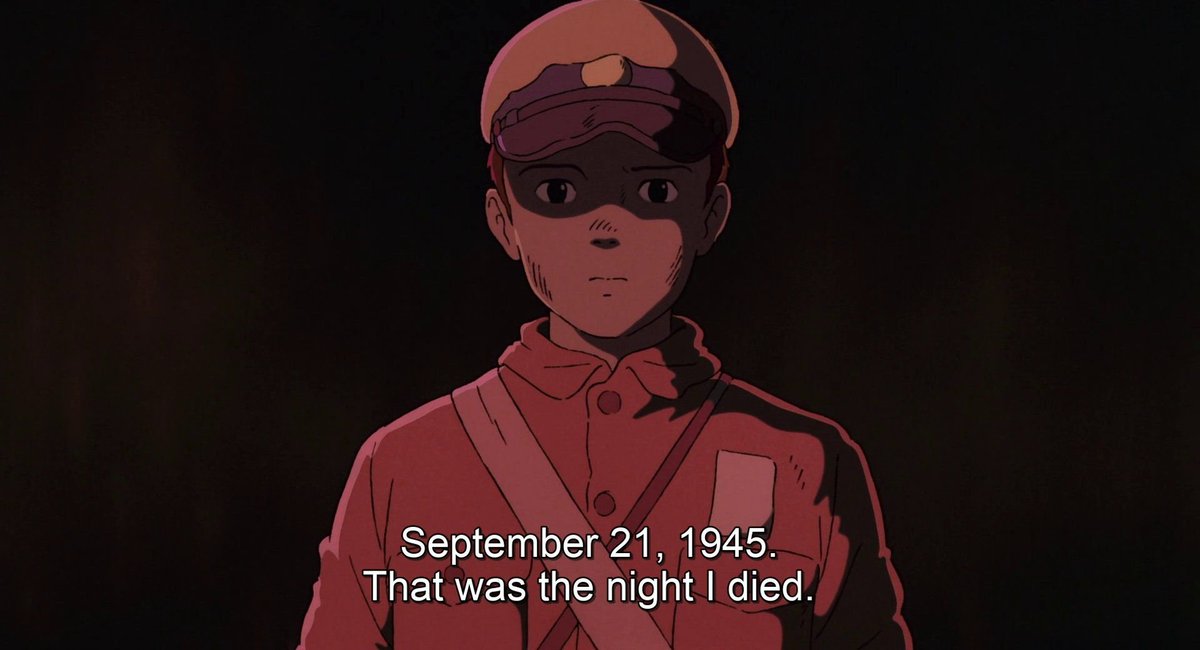 Sept 21st 1945 - The night Seita died in Grave of the Fireflies (1988) #GraveOfTheFireflies