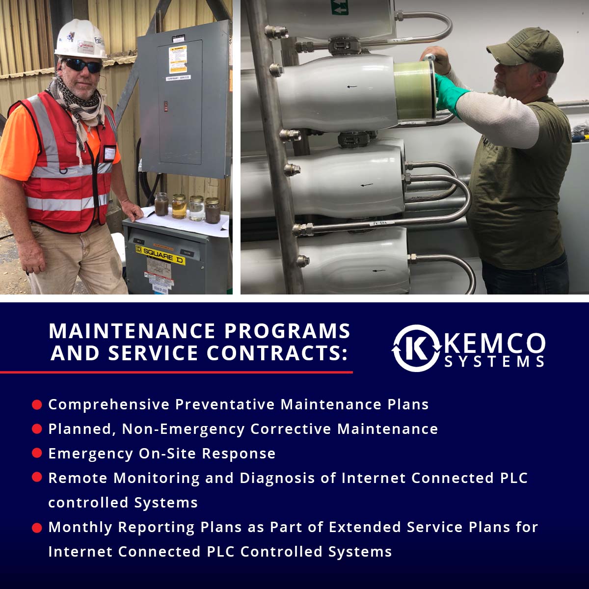 KemcoSystems's tweet photo. Looking for ways to enhance your company's sustainability initiatives and produce exceptional water for reuse and discharge? Kemco offers a variety of #maintenanceprograms and #servicecontracts built for your needs. Click the link below.
https://t.co/5UEk32rQbB https://t.co/x6uggaJfMJ