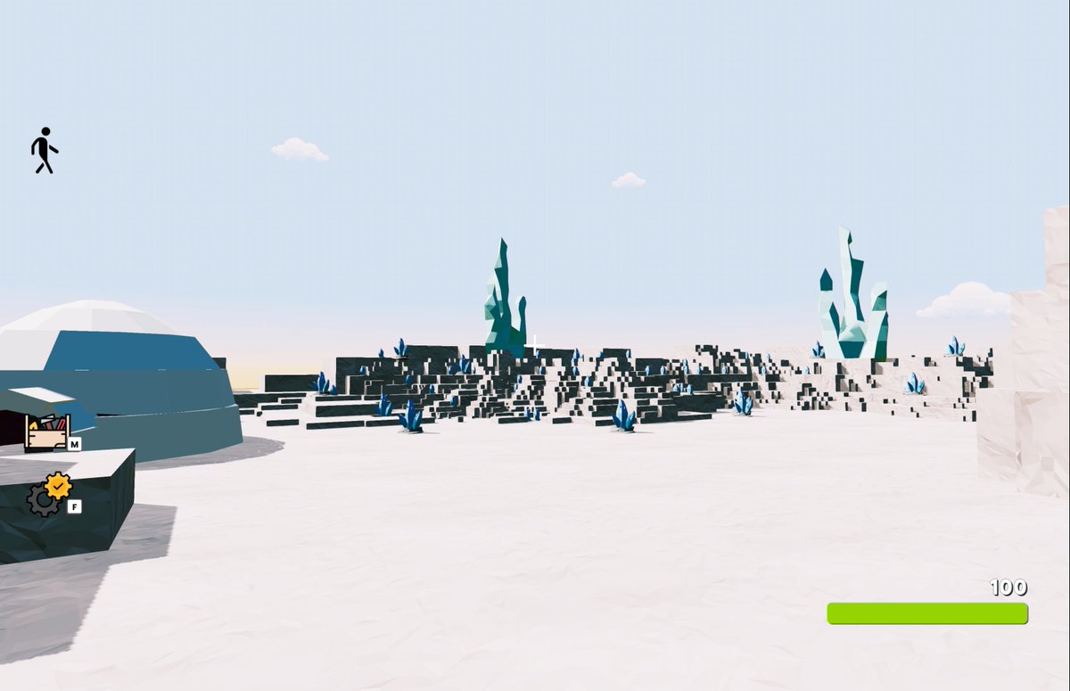 st_engine's tweet photo. 🆕 ST Engine Update

New Biomes Assets
1. Ice field: snow and ice materials
2. Desert: sand and cactus

Next coming: 
Big voxel performance improvement

#gamedev #indiedev #gameengine #voxel #voxelart #voxelengine #voxelgame #leveldesign https://t.co/4T9zXzEh8R