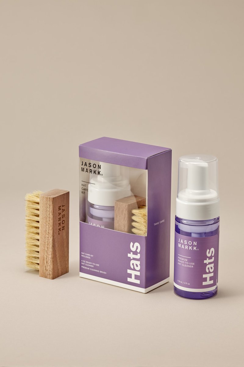 NEO_Pasadena's tweet photo. The Jason Markk Hat Care Kit includes an all-new, fragrance-free solution specifically formulated to effectively clean hat materials. Includes the signature soft-bristled Premium Brush. Available in-store. https://t.co/pWSibBQaLq
