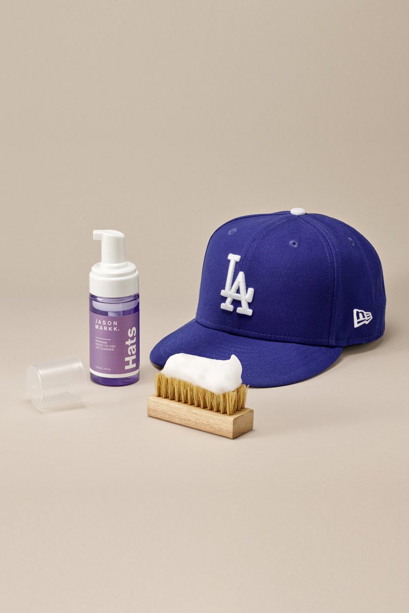 NEO_Pasadena's tweet photo. The Jason Markk Hat Care Kit includes an all-new, fragrance-free solution specifically formulated to effectively clean hat materials. Includes the signature soft-bristled Premium Brush. Available in-store. https://t.co/pWSibBQaLq