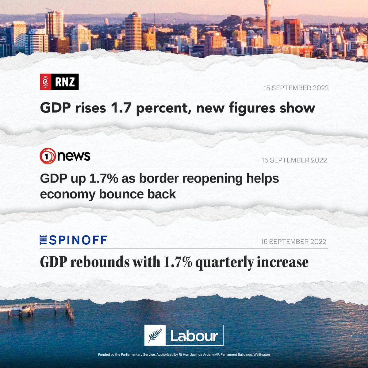 (1/3) Thanks to the Government’s strong economic management, and the hard work of New Zealanders, our economy has pulled through the pandemic better than the Global Financial Crisis.