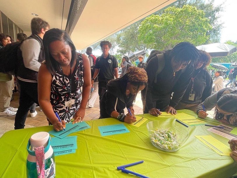 Happy 😊 to recognize our upstanders today! Repost from @thewalnutsociety
•
Day 2 of our Start with Hello week!! Thank you to everyone who participated in our event!🤍🧠<a href="/StdtSvcsMDCPS/">Student Services</a>