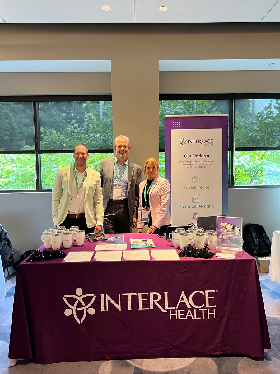 InterlaceHealth's tweet photo. #MEDITECHLive2022 is underway! Be sure to visit Interlace Health this week to learn more about how our #eSignature, #eForm, & #workflow solutions work with and enhance MEDITECH! https://t.co/xGQIpGKzW8