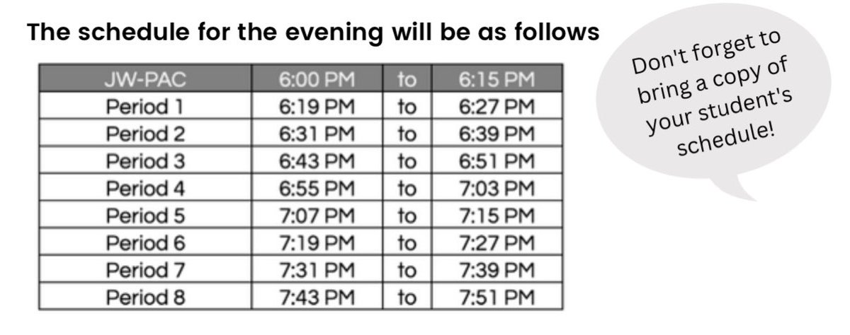 REMEMBER: Back to School Night is THIS THURSDAY (9/22/22)! 📚✍️
