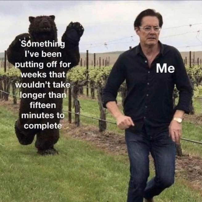 KronosCreations's tweet photo. FR.
With #majordepressivedisorder, multiple #anxietydisorders, #BPD (#BorderlinePersonalityDisorder) and who knows what else, at this point, life becomes a challenge.
Hold on for your hats, y'all! 🤣🤣🤣 https://t.co/gx2AoCMmBs