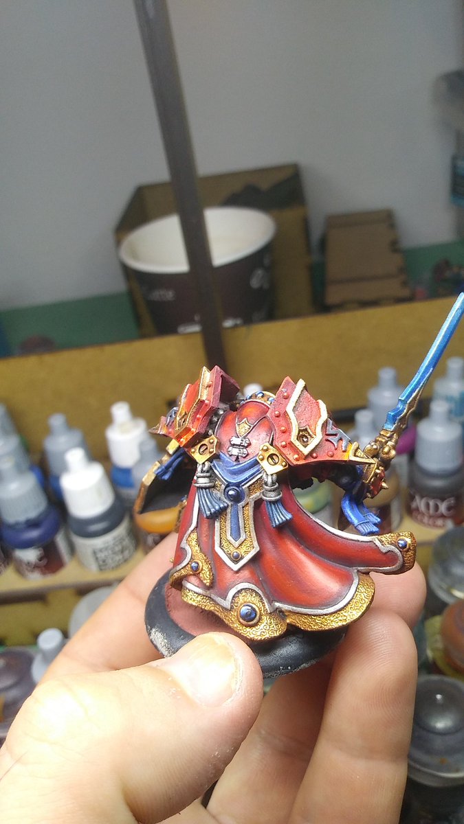 VgArcheology's tweet image. Finished my last Exemplar Cinnerator Officer. He/She was lying around for about 4 years now. Good speed. #menoth #protectorateofmenoth #warmachine #tabletopgaming