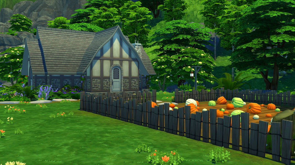 RamblinRocky_'s tweet photo. A li'l work-in-progress 🍂First time I've built in @TheSims for honestly months, and it feels good again. Hoping to get a #SpeedBuild of this up in the next few weeks! Not done building yet 🥺

#ShowUsYourBuilds #TheSims #Fall #Cottage #SimmersDigest #SimsCreator #SimsNation #TS4 https://t.co/SEs6VBoXmY