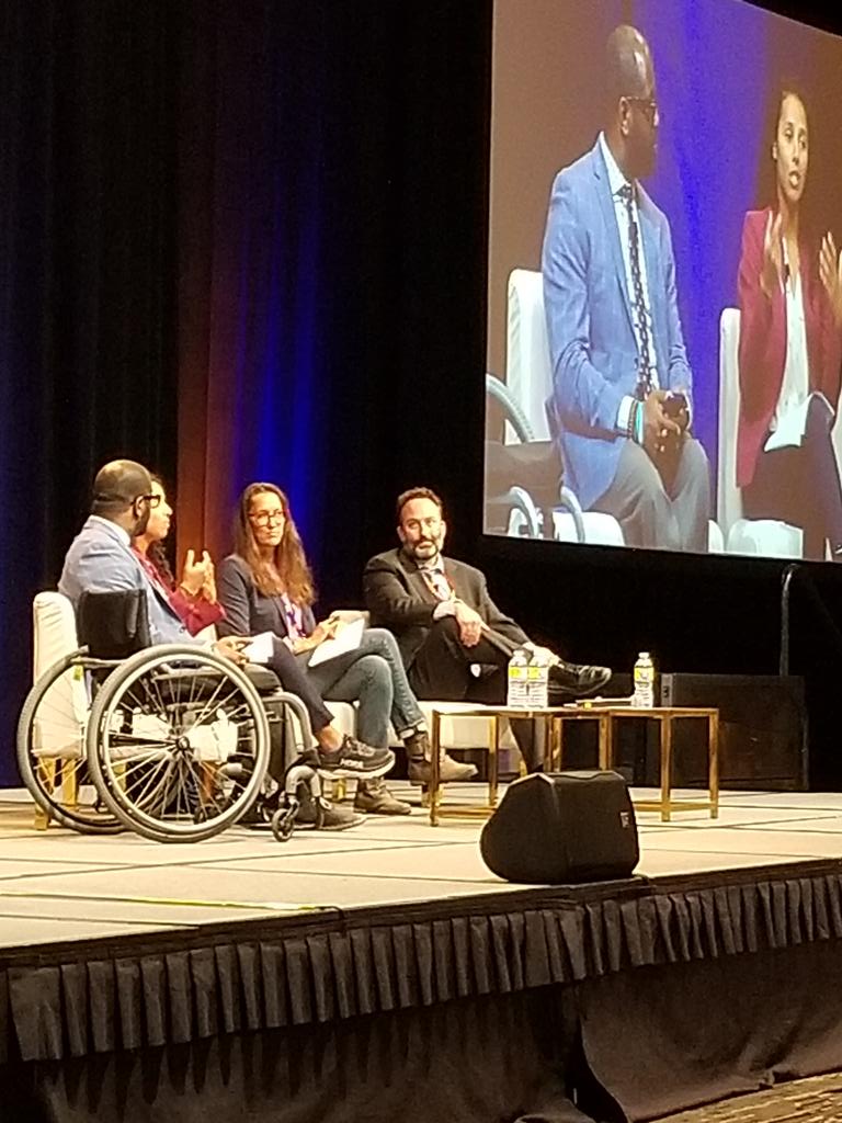 .<a href="/emony21/">E. Harris🏁</a> from <a href="/DisabilityCA/">Disability Rights California</a> moderating panel of legislative staff at #CA4All ages &amp; abilities day of action in Sacramento organized by <a href="/CalAging/">California Department of Aging</a>
