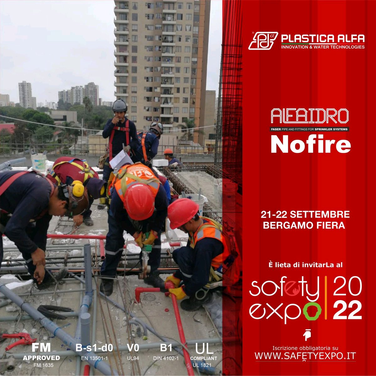 PlasticaAlfa's tweet photo. #safetyexpo #safetyexpo22 ๐ฎ๐น #plasticalfa #nofire #antincendio #pprsystem https://t.co/NPzgHwZ4Xm