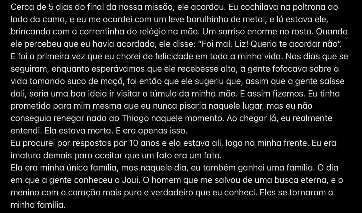 realitasnews's tweet photo. Carta de Elizabeth Webber para Guto, lida em live pela Gabi após a morte da personagem. https://t.co/BE2xZMG6iR