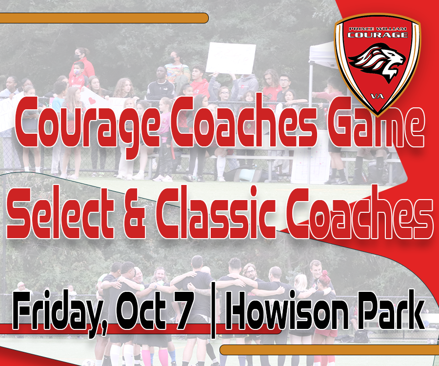 CouragePW's tweet photo. 🚨Announcing the 2022 Courage Coaches Game🚨 Come out on Friday, October 7 to Howison Park to see your favorite #CourageSelect or #CourageClassic coach out there on the field❗️
Coming soon... Team Captians, Team Drafts, and more
#CoachesGame2022 #CourageCoaches https://t.co/W656v1AWeK