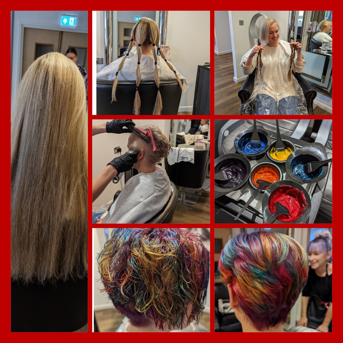 43cm cut off and being donated to <a href="/LPTrustUK/">Little Princess Trust</a> !! 
Fundraising is still going. Please, please support if you can 💜
justgiving.com/fundraising/ch…