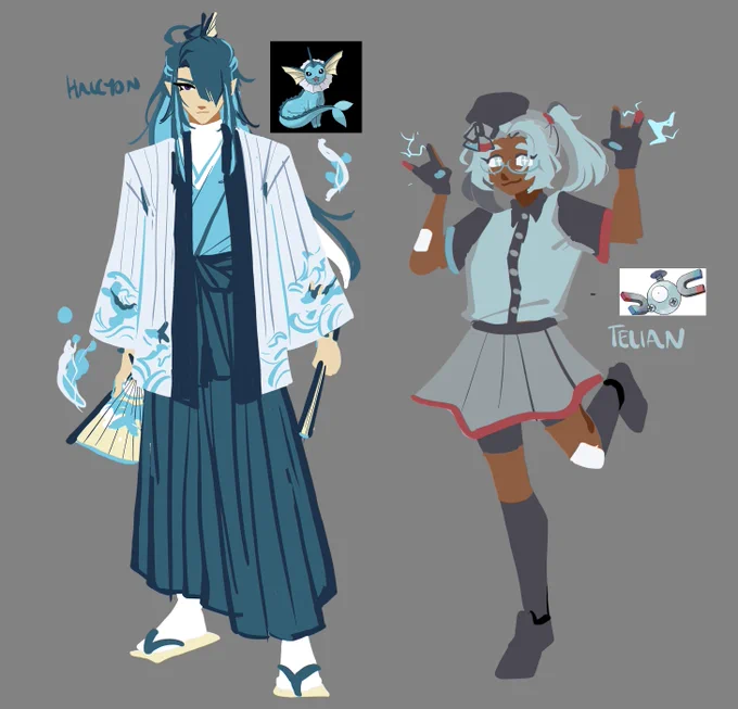 [OC | Gijinka] HGSS mons I've been concepting up :] 