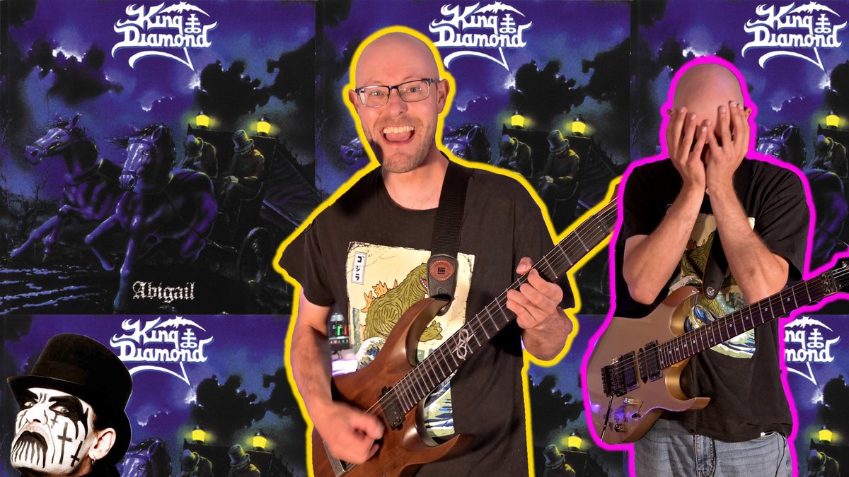 BowerGuitar1's tweet photo. https://t.co/Tv7kSnXFSl Did a cover of the outro of @kingdiamond 's Black Horsemen. I really love the entire album and had fun with Mike's solo. #Kingdiamond #guitarcover #guitar #HeavyMetal https://t.co/wno4wOhDKB