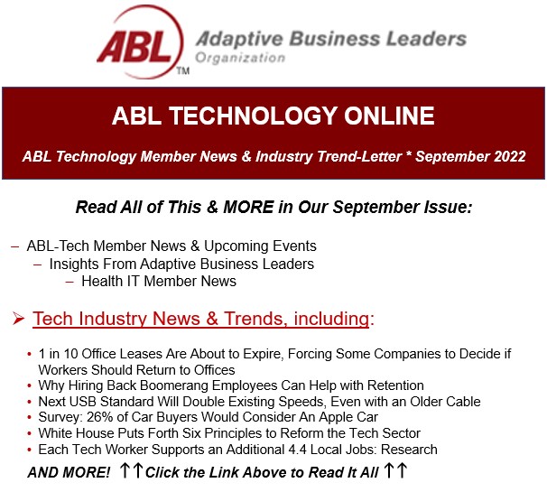 Catch up on the latest #tech trends and more! Click here: lnkd.in/geTN6CU #technologyleadership #techbusiness #techindustry #techtrends #technologynews #techinnovation #ceoinsights #ceoleadership #ablorganization