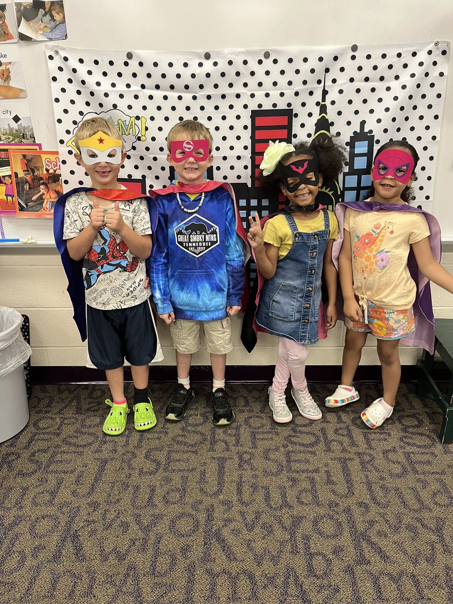 _mrsparsons's tweet photo. Superhero Day for spirit week! 🦸🏾‍♂️🦸🏻‍♀️@Wildwood_Tweets https://t.co/eq7U9pKL4N