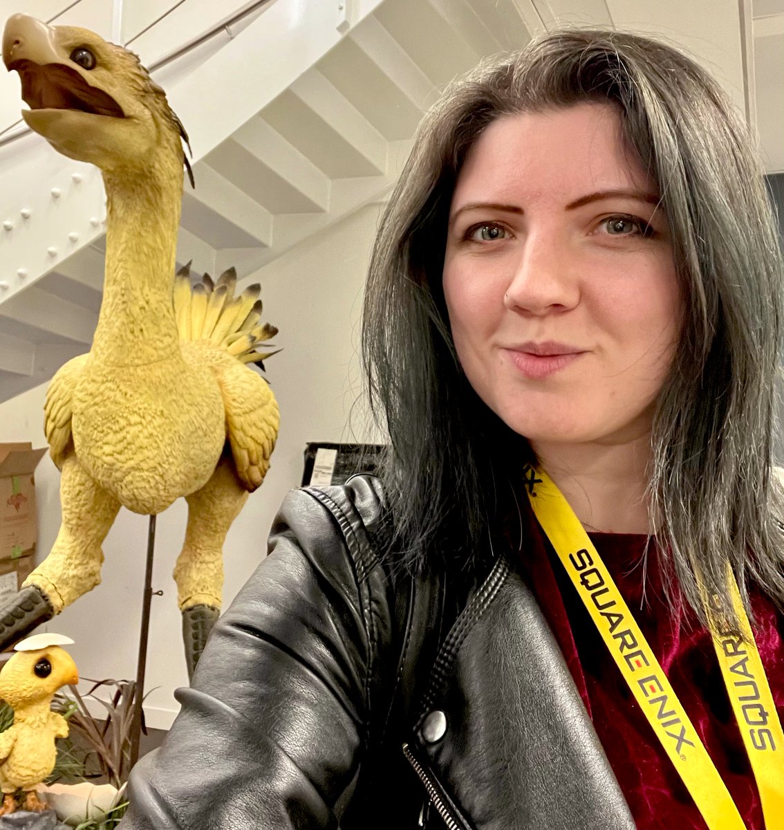 CatGaskin's tweet photo. Making friends on my first day 🐥 https://t.co/bxuz174fYh