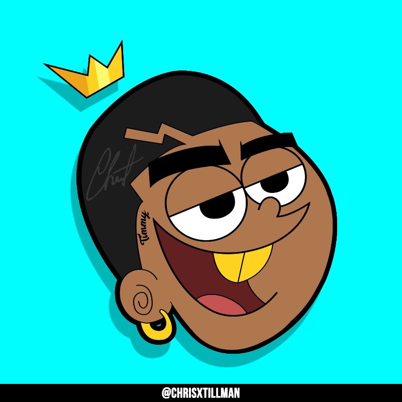 🌹 Support a Black Owned small business by simply retweeting or purchasing 🌹 This is a BLACK TIMMY TURNER from Fairly Odd Parents that I designed for myself!