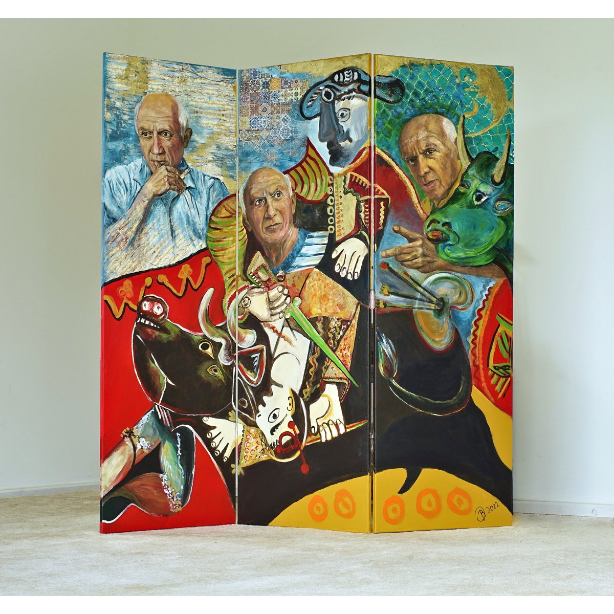 PortraitinOil's tweet photo. brand new portrait of
#Pablo_Picasso on a Folding Screen
.
Triptych: 150cm X 150cm, what do you think?.
#BrigitteDietz
.
 #picasso #portraitpainting #portraitmaler #pablopicasso #contemporaryportrait #portraitoftheday #Kubismus #cubism #cubismo #artistsoninstagram  #oilpainting https://t.co/1YtzUNwC2Q