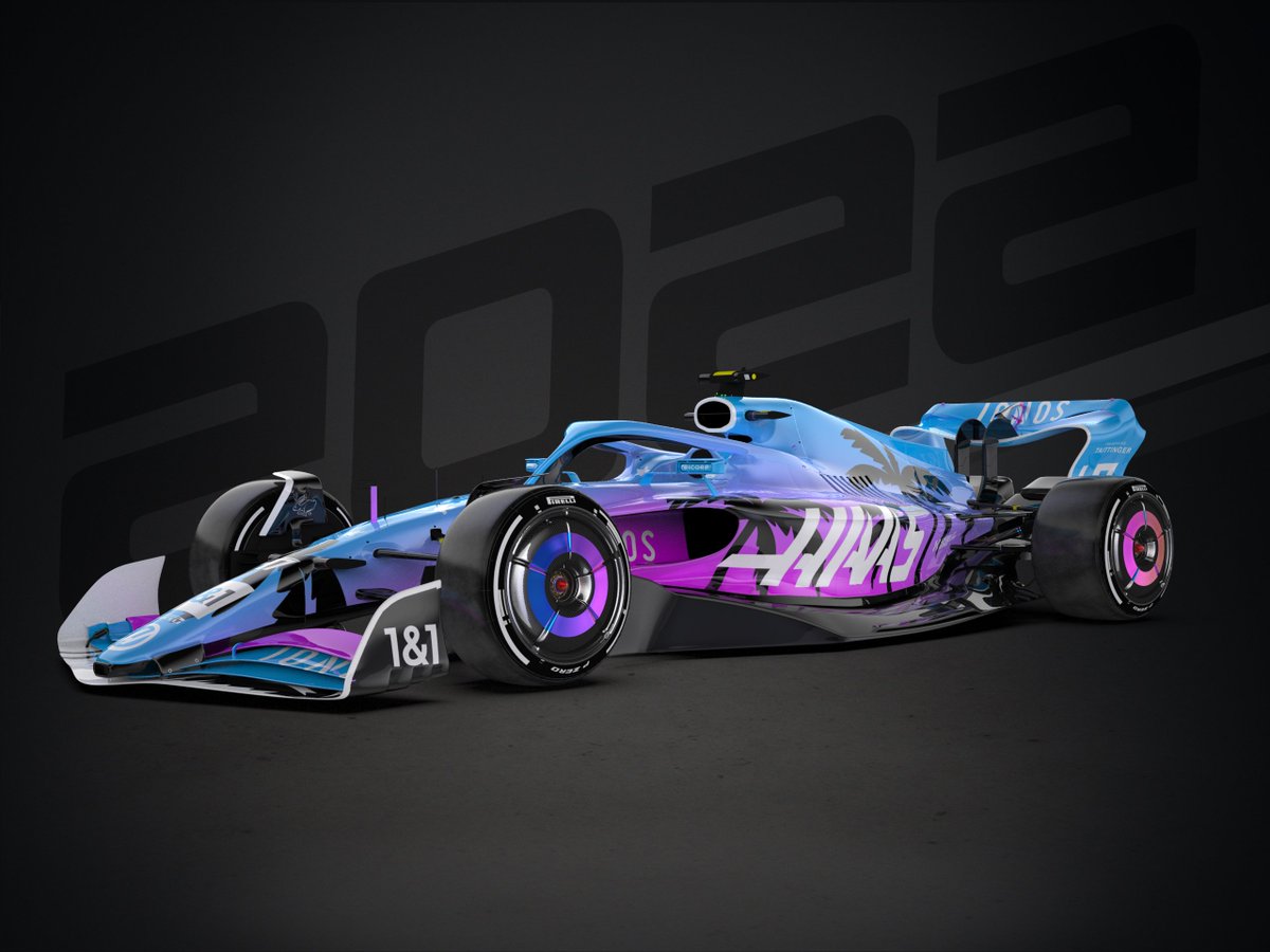 timholmesdesign's tweet photo. Got to say, I still love these neon @f1miami and @HaasF1Team vibes...

#F1 #USF1 #MiamiGP https://t.co/gVTfKmosFh