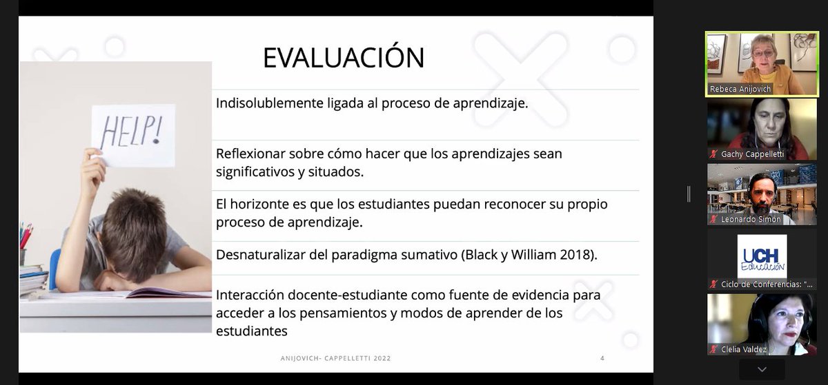 ljsimonb's tweet photo. Damos inicio a la conferencia "Evaluar distinto, aprender más" con Rebeca Anijovich y Gachy Cappelleti en vivo por acá https://t.co/eUqWaToiMu @uchampagnat @docenciadiguch https://t.co/INIw3GMwLE