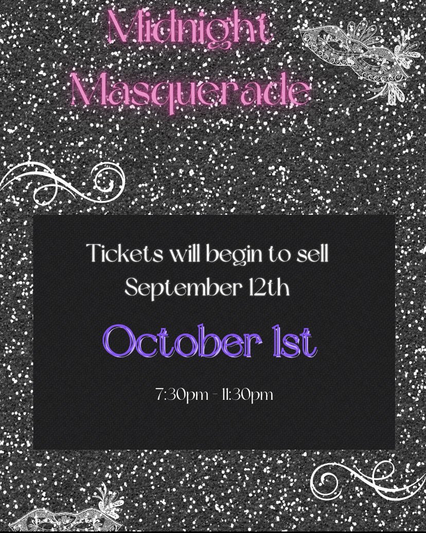 Our 2022 homecoming theme has been announced Bobcats!! Can’t wait to see you at our “Midnight Masquerade” 🖤