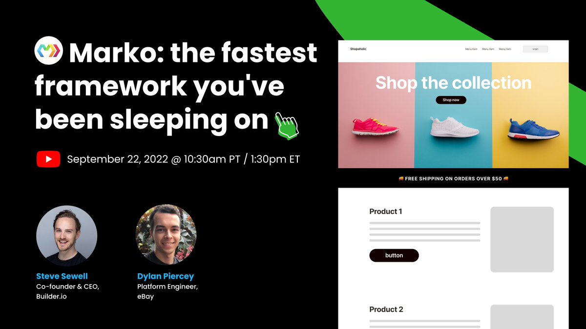 Marko is the next-gen framework that's been in front of you this whole time

Seriously, all the latest perf trends (MPA, progressive hydration, smart compilation, etc) Marko already does, at insane speeds

Join <a href="/dylan_piercey/">Dylan Piercey</a> and me Thurs to dive in more!

youtube.com/watch?v=7XR5-q…