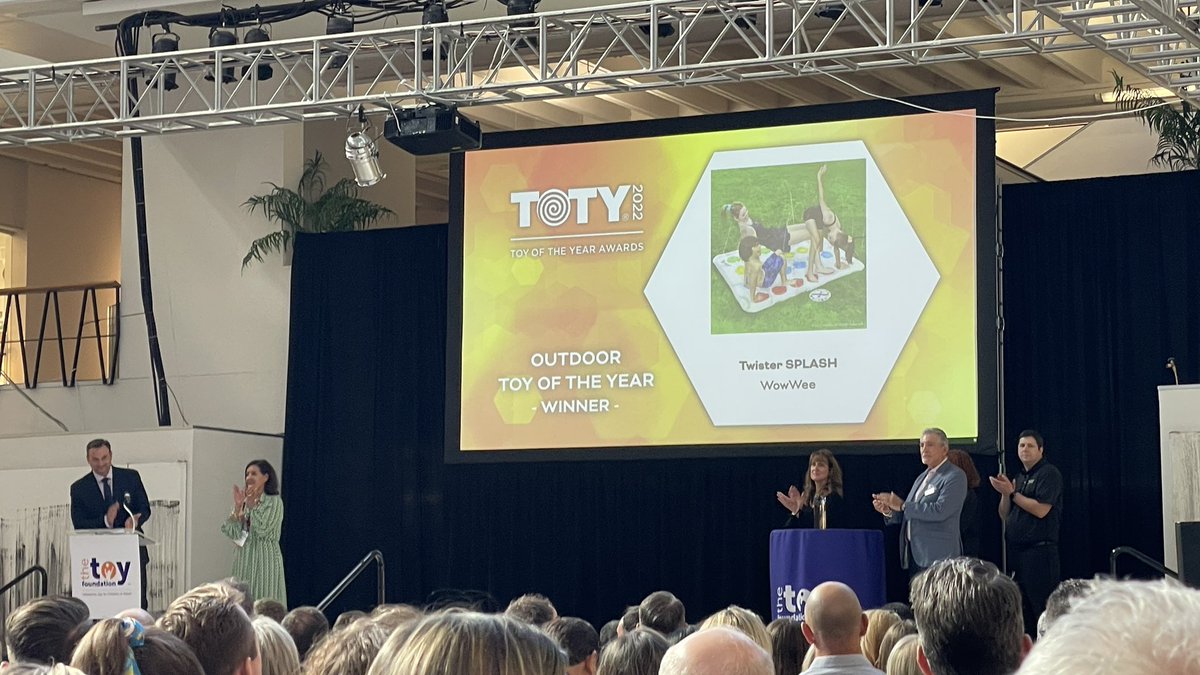 Congratulations to @WowWeeWorld for winning Outdoor Toy of the Year at the #TOTYAwards! #pulseofplay