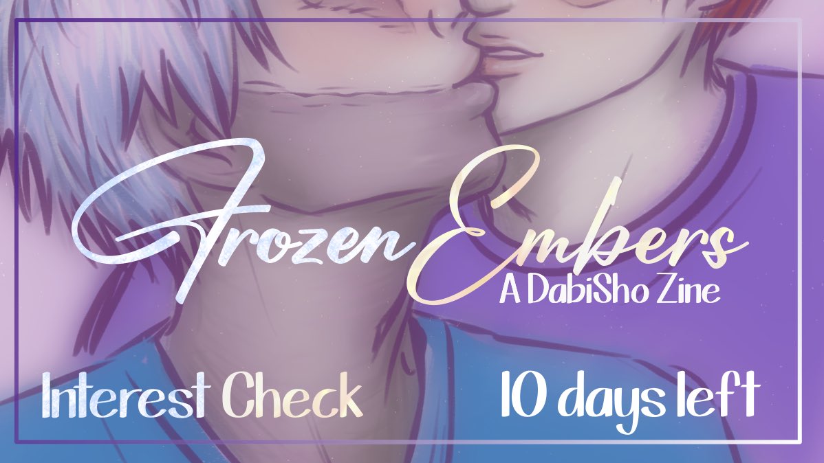 emberszine's tweet photo. Interest check is still going DabiSho lovers! 
Let us know your thoughts here! https://t.co/7Hgp6jxxof

#dabisho #todocest https://t.co/de7mP0kRmt