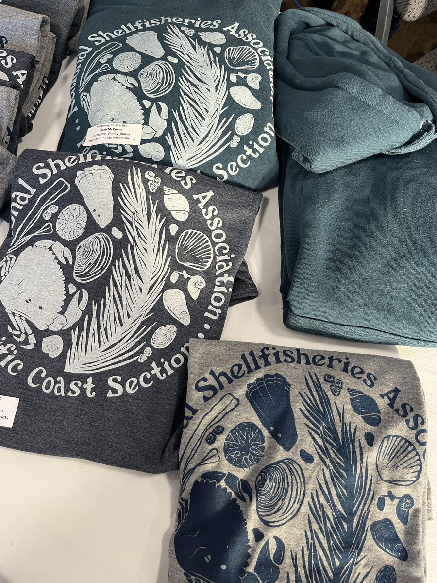g__mckenna's tweet photo. So stoked to have my art on the 2022 PCSGA conference tshirts! #shellfish76 https://t.co/9sSX8sRzBF