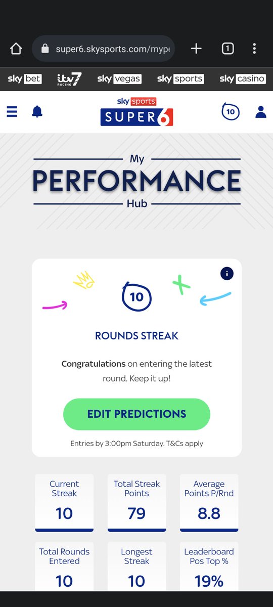 chrismcgrory's tweet photo. @Super6 Try to never miss a game week but seem to always manage 1 🤦 https://t.co/jIB8Mx6UC8