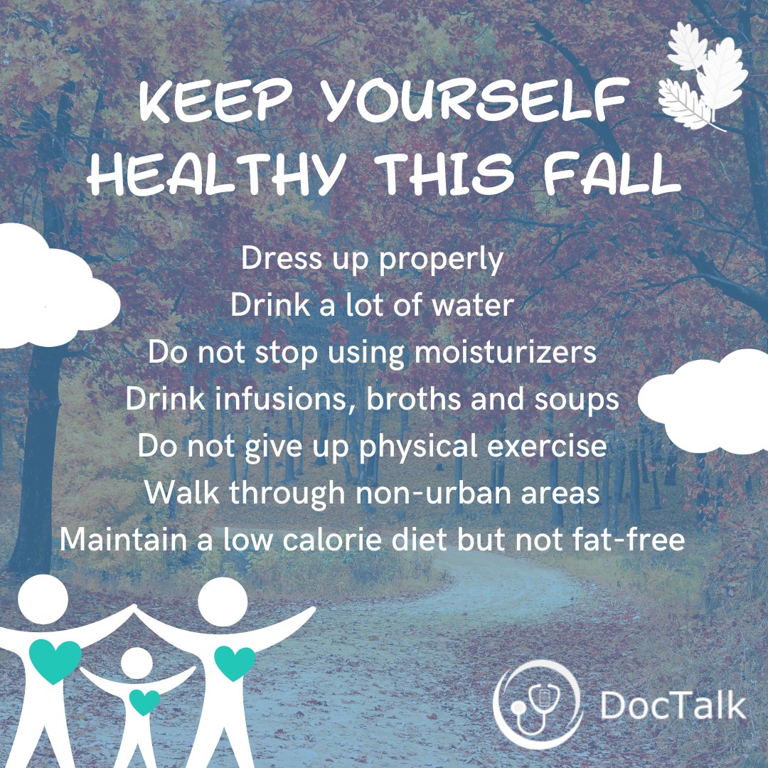 GetDocTalk's tweet image. Fall is coming closer than ever, but there are certain peculiarities that directly affect health. Your body must cope with these changes gradually. Check out our tips on how to get ready.