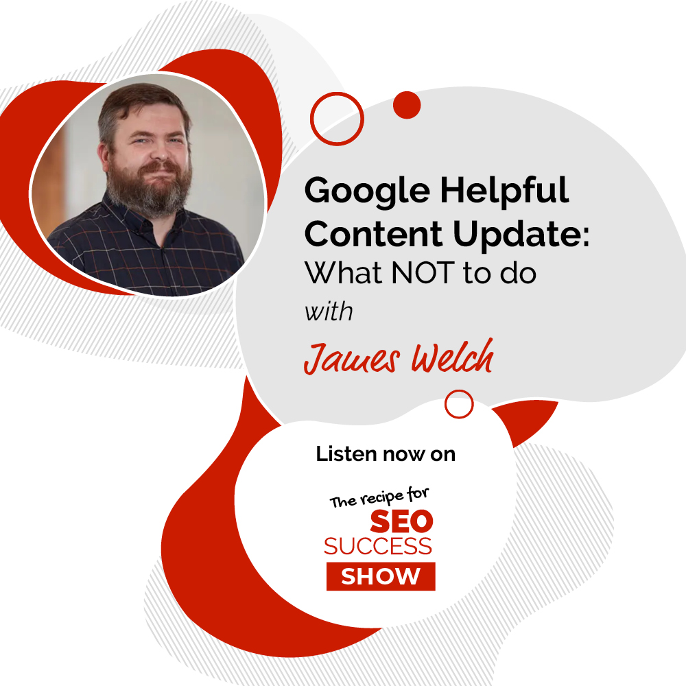 RECIPEFORSEO's tweet image. #NEWPODCAST #GOOGLEHELPFULCONTENTUPDATE
Google Helpful Content Update: What NOT to do with James Welch.

Listen now on: therecipeforseosuccess.com/google-helpful…
Or look it up on your favourite pod player.